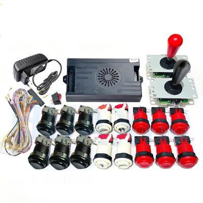 UYXOERA 9800 in 1 Saga DX Special Version Arcade Board DIY KIT Up to 4 Players Support 3D Games Joystick Buttons Harness Cable (Red Black)