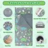 Kids Sleeping Bag Soft Plush Glowing Toddler Nap Mat with Pillow for Boys Girls Large Sleeping Mat for Daycare Preschool Kindergarten view 3