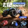DEERC 1/12 RC Cars 45KPH, 4WD High Speed Short Course RC Truck, Off-Road All Terrain Remote Control Car with 2 Rechargeable Batteries & Spare Tire, 2.4GHz Fast RC Cars for Adults Kids Boys Gift view 2