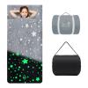 Kids Sleeping Bag Soft Plush Glowing Toddler Nap Mat for Boys Girls Large 67 * 27.5 Inch Sleeping Mat for Daycare Preschool Kindergarten view 1