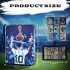 2026 Soccer Card Binder 900 pocket - Sports Trading Collectible Album with Zipper and Wrist Strap, Storage Book for Soccer Fans, Removable Sleeves, Pockets Card Holder for Game and Sports - (9P - Mes) view 3