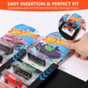 2 Pack Storage Case Compatible with Hot Packaged Wheels Cars, Wood Toy Car Display Case Wall Mount for Diecast Cars, Two Model Car Display Shelf Rack Holds Up to 42, Black view 4