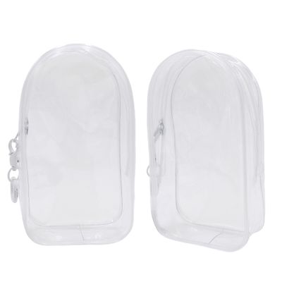 Clear Doll Display Bag with Keychain Portable Hanging Figure Storage Bag Organizer Dustproof Collectibles Display Case