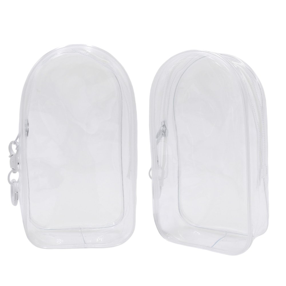 Clear Doll Display Bag with Keychain Portable Hanging Figure Storage Bag Organizer Dustproof Collectibles Display Case