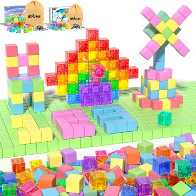 Apluses 117pcs Magnetic Building Toys for Kids 3-8 Years STEM Blocks for Toddlers, Montessori Sensory Gifts for Boys & Girls Ages 3-6, Autism-Supportive Educational Magnetic Toys