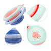 BESPORTBLE 2pcs Portable Wash Basin for Boys and Girls Boy Girl Newborn Foldable Washbasin Strap Adorable Cartoon Design Green view 4