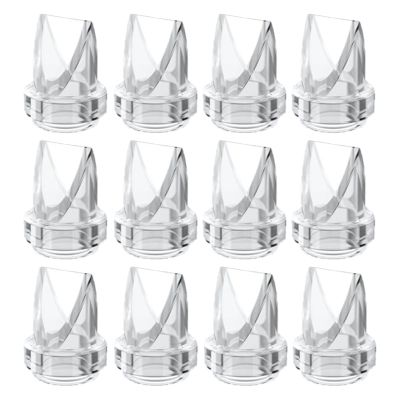 12Pcs Duckbill Valves for Lansinoh Discreet Duo, eufy S1 Pro/S1/E10, Nuliie S32 Breast Pump Replacement Pump Parts Accessories