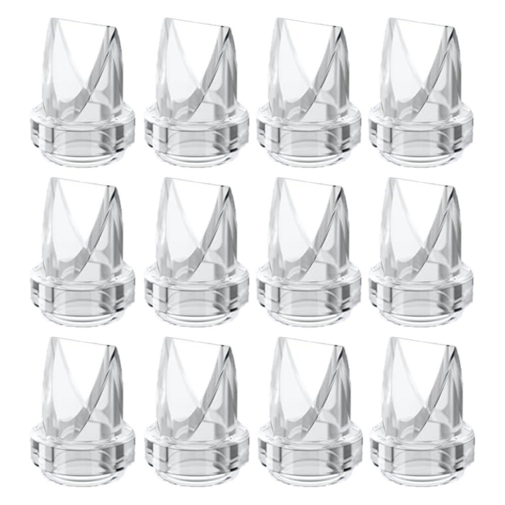 12Pcs Duckbill Valves for Lansinoh Discreet Duo, eufy S1 Pro/S1/E10, Nuliie S32 Breast Pump Replacement Pump Parts Accessories