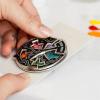 Zhuaguo Color Fidget Enamel Pin, Color Fidget Wheel for Artists, 3 in 1 Pin & Keychain & Magnet Anxiety Relief Badge (1Pcs) view 4