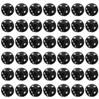 BESPORTBLE 1set Acrylic Board Game Dice Six Sided Gaming Props for Tabletop Games Lightweight Design 50pcs
