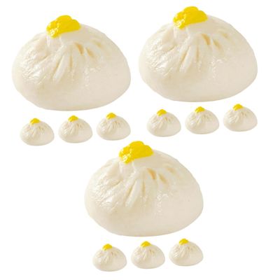 BESPORTBLE 16pcs Highly Realistic Fake Steamed Stuffed Bun Toy Simulation Food Craft for Kitchen Decor Photography Prop