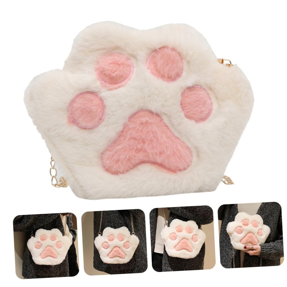 KESYOO Plush Bear Storage Pouch Animal Bag Cute Pouch for Girls Travel Bag Cartoon Shape