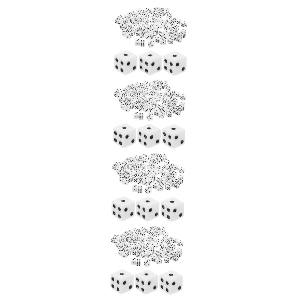 BESPORTBLE 400pcs Dice Game Party Dice Sided Prop Lightweight Toy Party Accessory