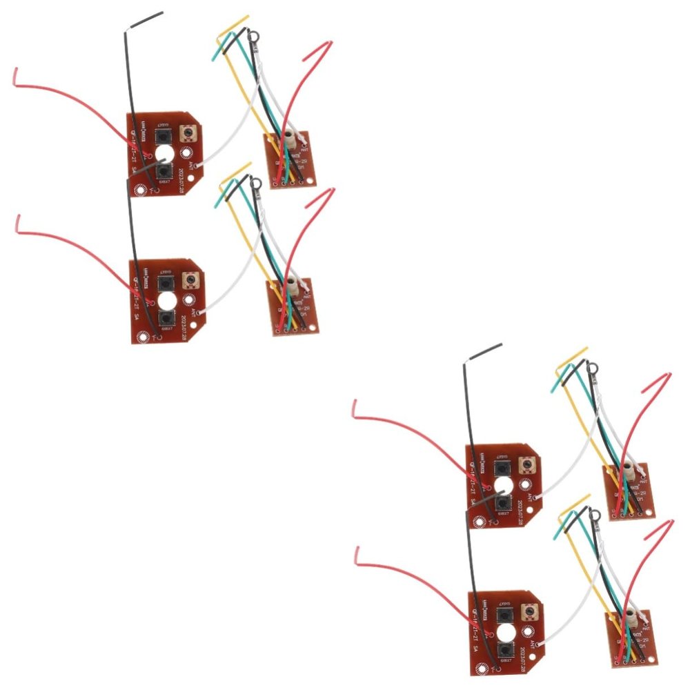 BESPORTBLE 4sets Receiver Board Kit for Rc Cars Remote Control Module Lightweight Circuit Board for Educational Projects and Creativity Development