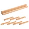 Amosfun 8pcs Wooden Domino Holder Tray Multi-function Display Stand for Domino Tiles Natural Wood Finish Stylish Desktop Support for Home Decor and Game Organization view 1