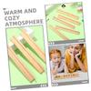 Amosfun 8pcs Wooden Domino Holder Tray Multi-function Display Stand for Domino Tiles Natural Wood Finish Stylish Desktop Support for Home Decor and Game Organization view 3