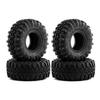 4pcs 57mm 1.0" Soft Rubber Tire Mud Tire Compatible with 1/18 1/24 RC Crawler Car SCX24 AX24 TRX4M FMS FCX24 Enduro24 view 1