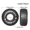 4PCS 118mm 1.9" Soft Rubber Tire Tyre Compatible with 1/10 RC Crawler Car SCX10 Pro TRX4 RC4WD D90 Redcat view 2