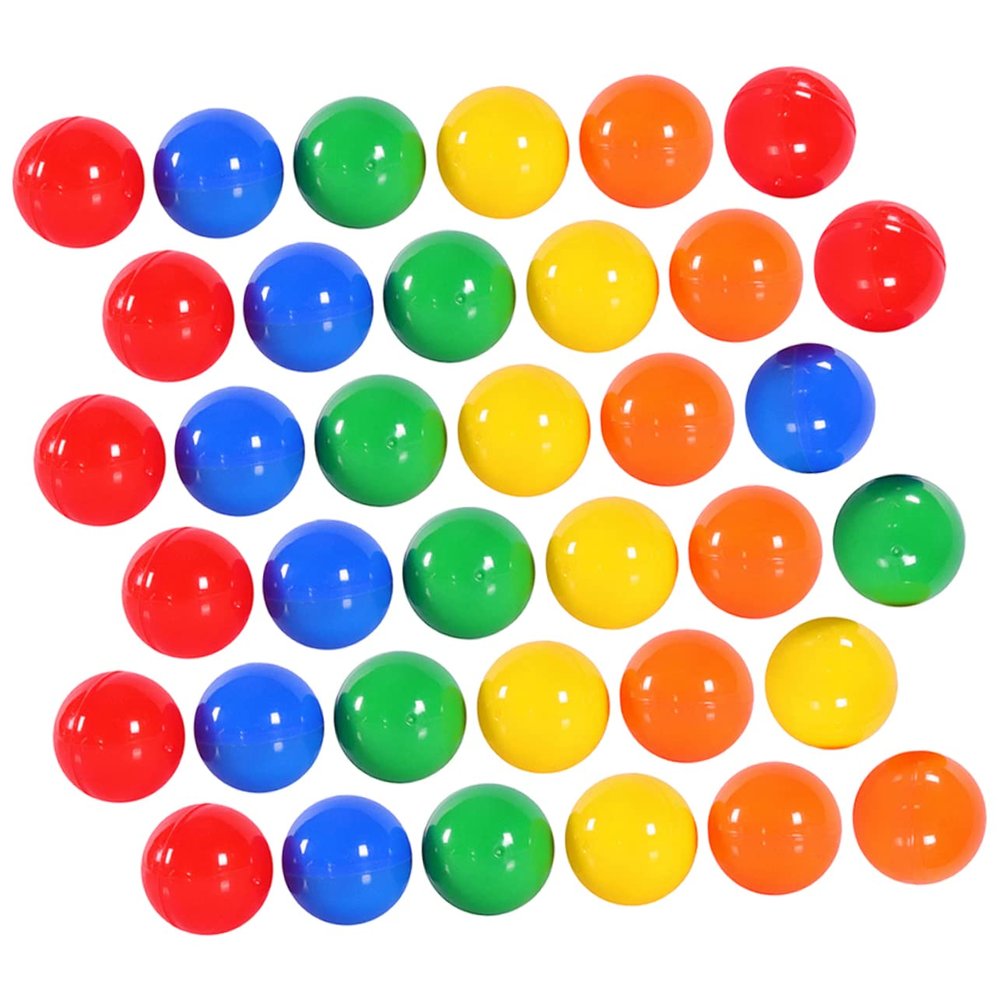 ibasenice 100pcs Raffle Drawing Balls Openable Fun Game Balls Bright Colors for Parties and Events for Home and Bar Game Props