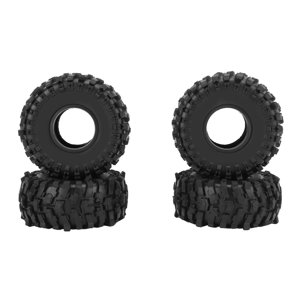 1.9 Inch RC Crawler Tires, Rubber Tires with Foam Insert, 4Pcs RC Climbing Car Tire for 1/10 RC Car SCX10, Featuring High Wear Proofness and Better Grip