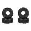 1.9 Inch RC Crawler Tires, Rubber Tires with Foam Insert, 4Pcs RC Climbing Car Tire for 1/10 RC Car SCX10, Featuring High Wear Proofness and Better Grip view 1