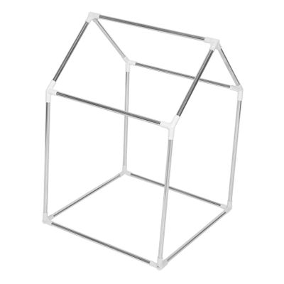 IMIKEYA 1set Boy Girl's Metal Frame Play Tent House DIY Assembly Playhouse Structure for Indoor Outdoor Fun Medium Safe Portable Design for Boys and Girls and Pets