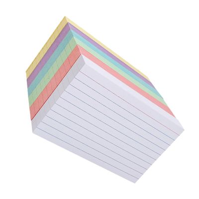ARTIBETTER 300pcs Lined Note Cards Colorful Flashcards for Study Office Use Ink-resistant Paper for Students Teachers Portable and Memo Paper
