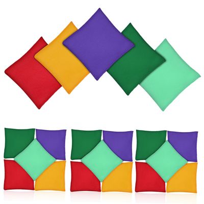 BESPORTBLE 20pcs Bean Bags Boys and Girls Tossing Games Bean Bags for Throwing Outdoor Team Building Toys Bright Colors Safe for Boys and Girls