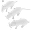 Abaodam 4pcs Realistic Mouse Toy Set for Boys and Girls Fake Rat for Halloween Decorations Interactive Prank Mice Educational Science Model Creepy Simulation Toy for Parties view 3