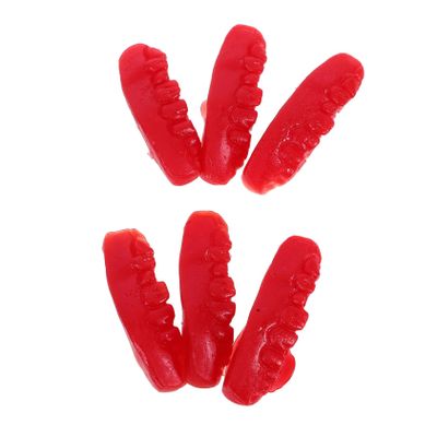 Abaodam 6pcs Realistic Halloween Gingival Props Spooky Decorations for Horror Parties Reusable Easy to Clean for Adults Pranks