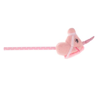 Toddmomy Adorable Stick Horse for Boys and Girls Plush Riding Toy Animal for Preschool Playtime and Birthday Parties Motor Skills and Imagination