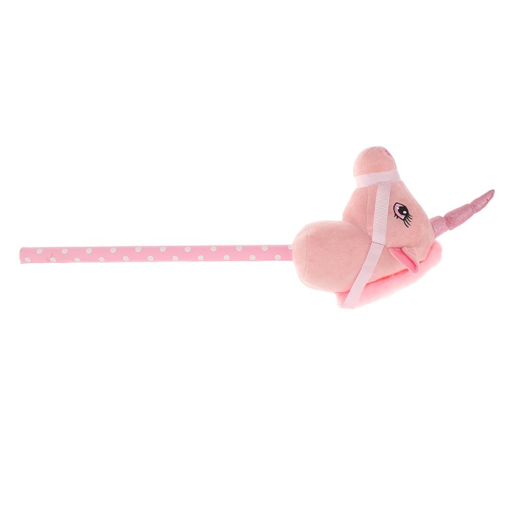 Toddmomy Adorable Stick Horse for Boys and Girls Plush Riding Toy Animal for Preschool Playtime and Birthday Parties Motor Skills and Imagination