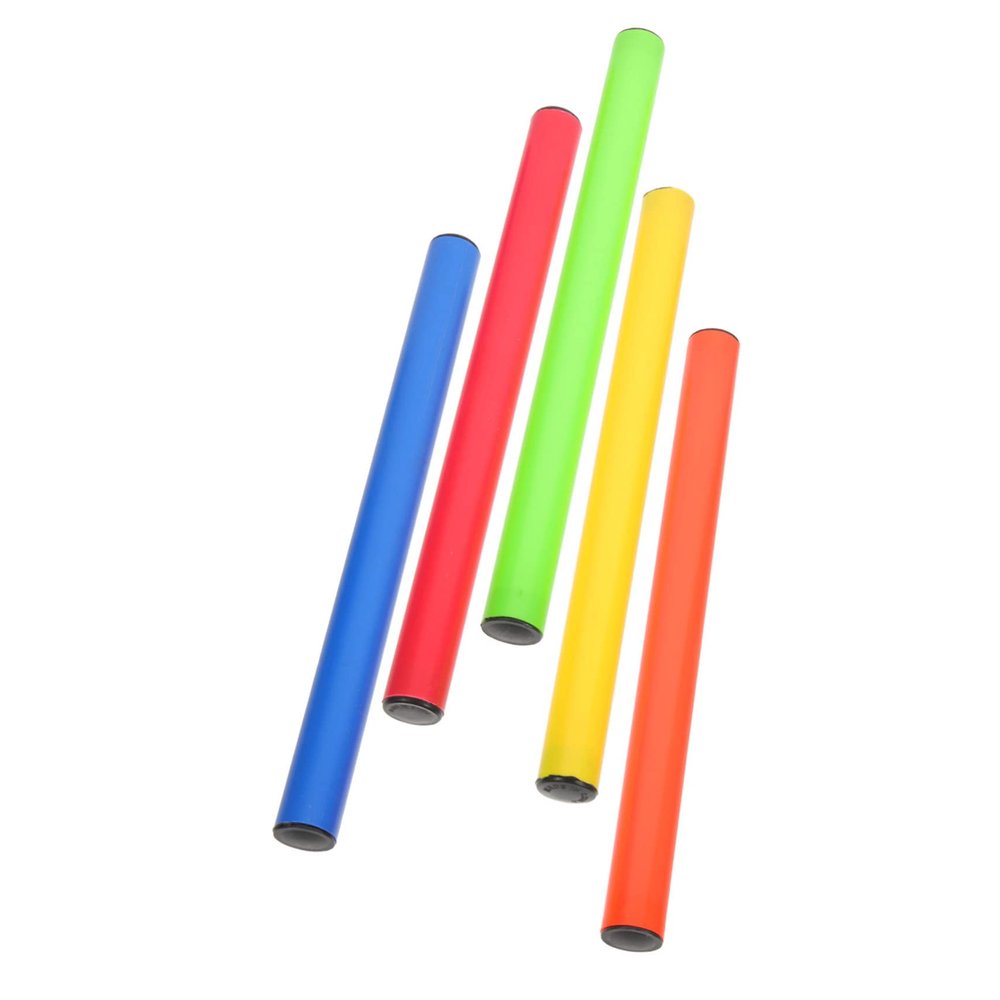 DINHEAROM 5pcs Creative Relay Sticks for Boys and Girls Racing Lightweight Relay Race Supplies for Events Teamwork Parent Bonding