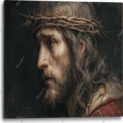 1000 Piece Puzzle for Adults Religious Christ Portrait A Challenging and Suffering Jigsaw Game for Religious Adults Fun Wall Art and Family Night Gift Idea