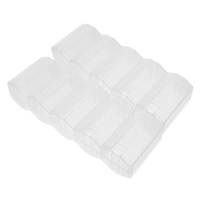 VANZACK 2Pcs Clear Poker Chip Organizer Portable Multi Function Storage Box for Poker Chips Cards Convenient Poker Chip Tray Compact Design for Game Night Home Use