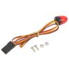 EVTSCAN RC Car Alarming Light 5 Light Modes High Simulation Round Compact 10x15mm LED Warning Light for 1/10 RC Car (Red) view 2