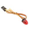 EVTSCAN RC Car Alarming Light 5 Light Modes High Simulation Round Compact 10x15mm LED Warning Light for 1/10 RC Car (Red) view 4