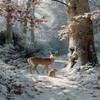 1000 Piece Puzzle for Adults Winter Forest Deer Rabbit A Challenging and Peaceful Jigsaw Game for Nature Lovers Fun Wall Art and Family Night Gift Idea view 1