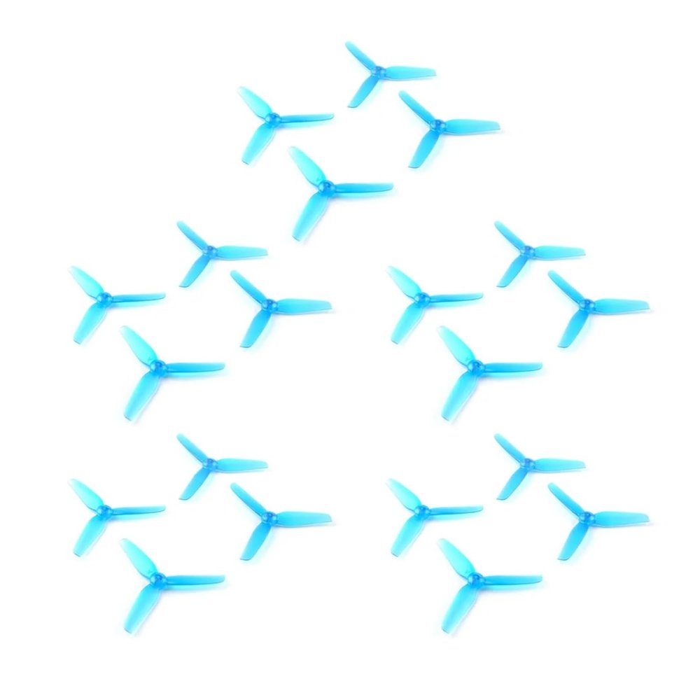 10 Pairs For 2.5 Inch 65mm 3 Impeller Toothpick Propeller Props, Larva-X FPV Racing Drone, For 1102/1103 Motors(Blue)
