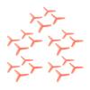 10 Pairs For 2.5 Inch 65mm 3 Impeller Toothpick Propeller Props, Larva-X FPV Racing Drone, For 1102/1103 Motors(Blue) view 3