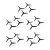 10 Pairs For 2.5 Inch 65mm 3 Impeller Toothpick Propeller Props, Larva-X FPV Racing Drone, For 1102/1103 Motors(Blue) view 4