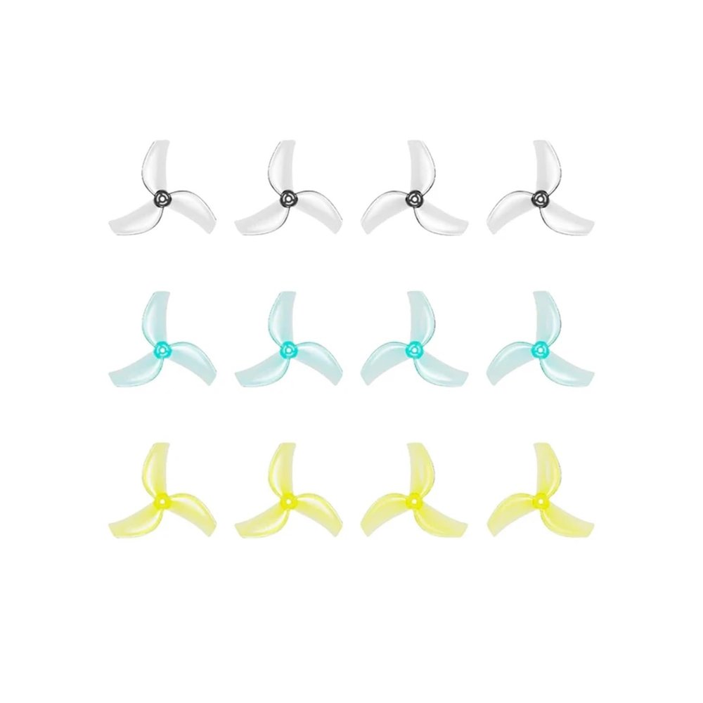 12 Pairs For 1611 3-blade CW CCW PC Propeller 1.5mm Shaft LAVA 1102 / 0802SE Brushless Motor Drone(12Pairs MIX Color)