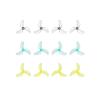 12 Pairs For 1611 3-blade CW CCW PC Propeller 1.5mm Shaft LAVA 1102 / 0802SE Brushless Motor Drone(12Pairs MIX Color) view 2