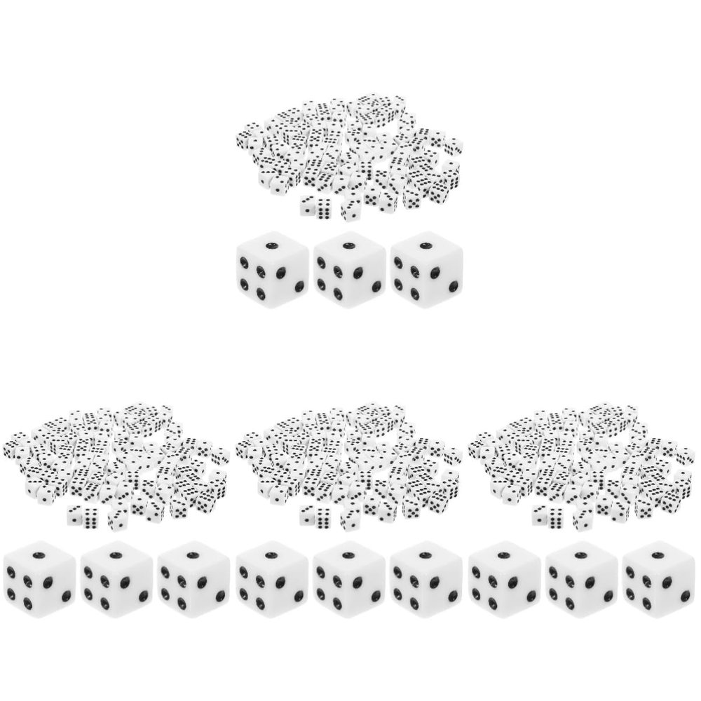 BESPORTBLE 400pcs Funny Dice Game Props Sided Board Game Dice Toy Dices for Party and Ktv