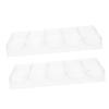 CVUTOVO 2pcs Sturdy Acrylic Poker Chip Case Poker Chip Box Holder Tray Storage Accessories view 1
