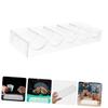 CVUTOVO 2pcs Sturdy Acrylic Poker Chip Case Poker Chip Box Holder Tray Storage Accessories view 3