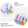 HANABASS Boy Girl Gardening Trowel Set Garden Tools Cartoon Caterpillar Safe Materials for Boys and Girls Random Color view 3