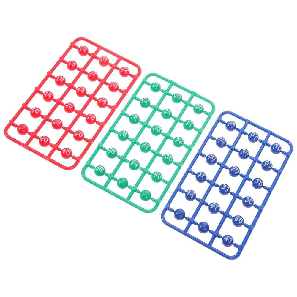Toddmomy Multi-Color Bingo Balls Set for Lottery Games 49 Small Raffle Balls for Party Activities and Entertainment for Game Evenings and Raffle Draws
