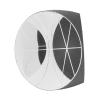 25.4mm Corner Prism, Optical Glass Coated Polished High Prism, 1 Inch Reflector Suncatchers Accuracy Trihedral Retroreflector Silver Plating Cone for Total Station view 4