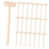 Hohopeti 50Pcs Mini Wooden Mallet Safe Ergonomic Hammer for Creative Educational Play Enhances Fine Motor Skills Imagination view 1